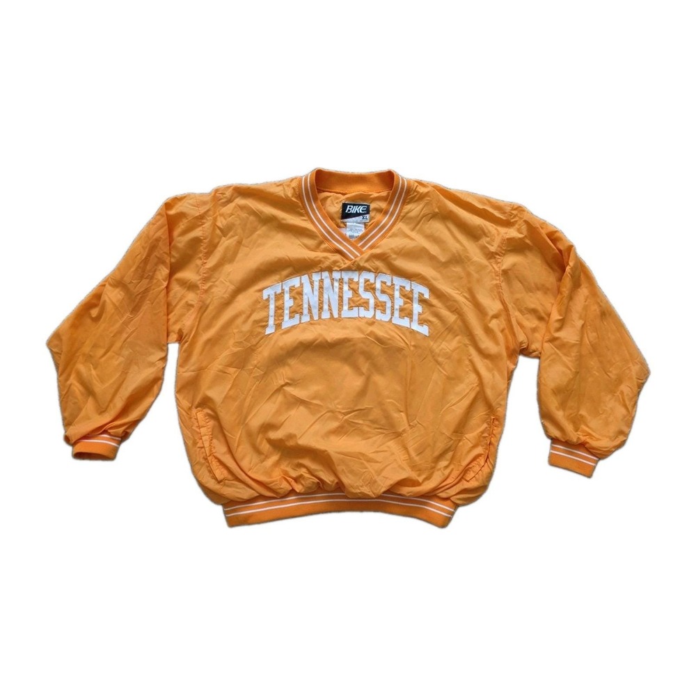 Vintage 90s BIKE Tennessee Volunteers Nylon Windshirt Pullover Jacket Orange XL